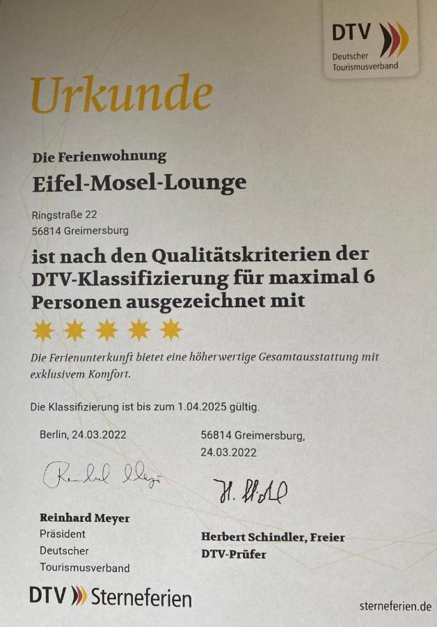 Ferienwohnung Feiden Eifel-Mosel Lounge Greimersburg Luaran gambar